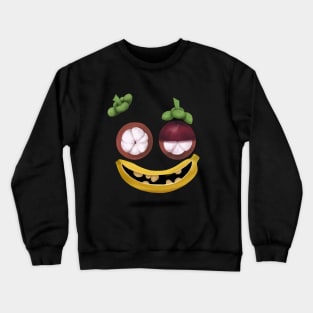 Funny weird tropical fruit monster Crewneck Sweatshirt